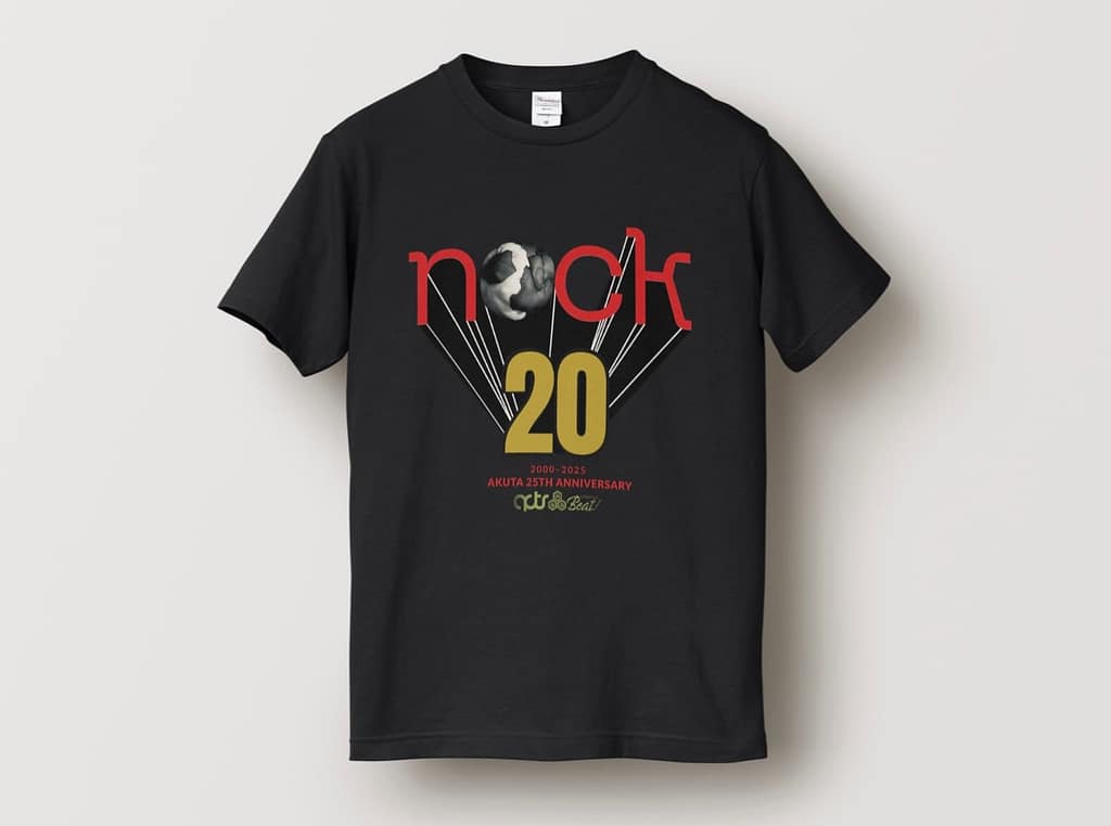 芥25周年ライブ「nock20」記念の黒Tシャツ画像