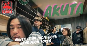 Band photo and logo of Akuta for official OGP image.