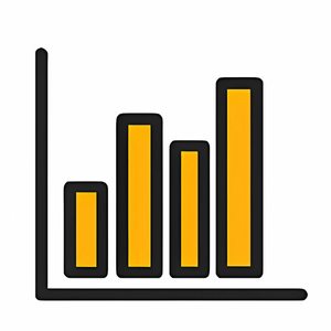 ベロシティ最適化のアイコン（グラフ）